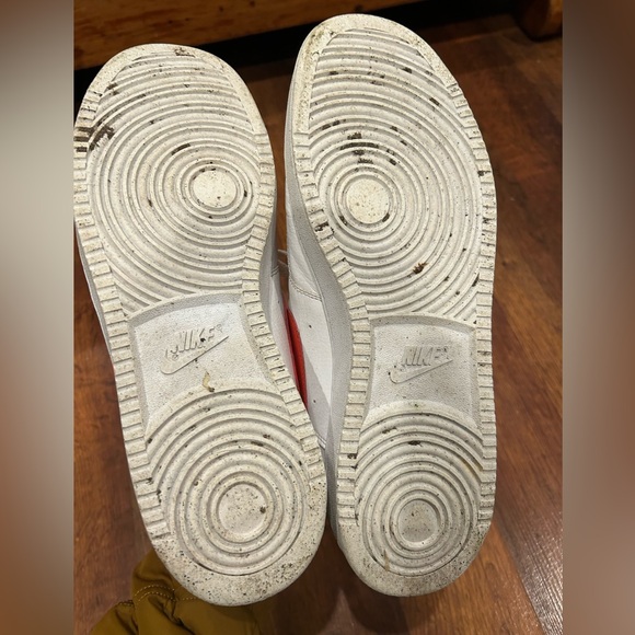 Nike Court Vision Mens Red White Low Size 12 Casual Sneakers - Picture 7 of 7